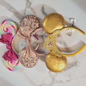 Lot Of 3 Minnie Mouse Ears